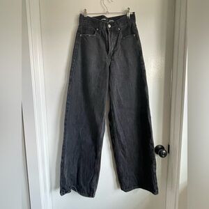 Old Navy Black High Waisted Wide Leg Jean